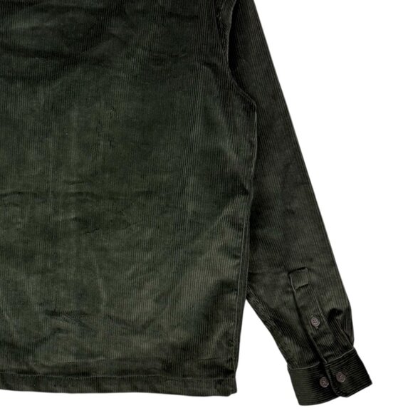 Express Men's Long Sleeve Buttons Green Corduroy Shirt Jacket Size Small NWOT - Picture 6 of 10